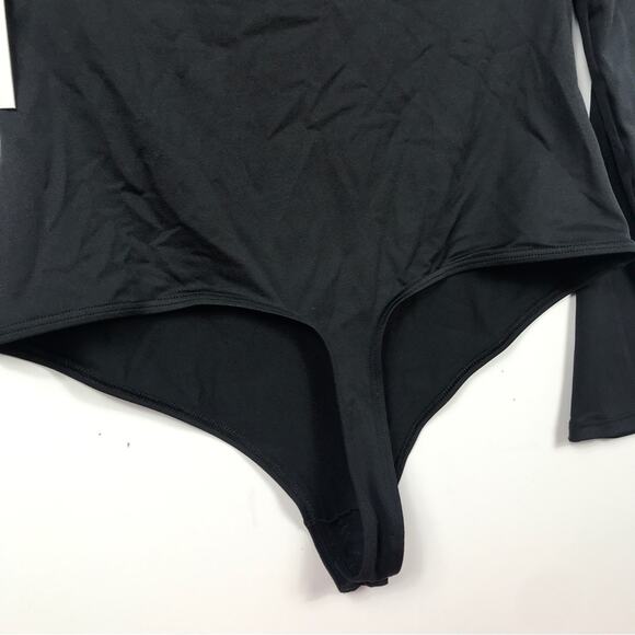 ALIX NYC Jules Boat Neck Long Sleeve Bodysuit Black Large - Picture 11 of 12